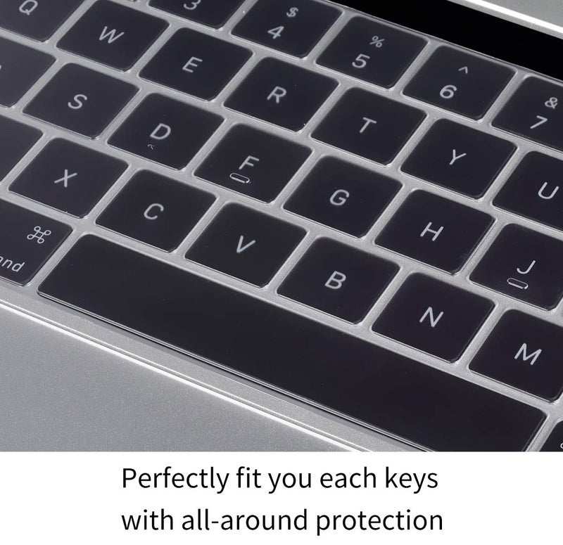 CaseBuy Premium Ultra Thin Keyboard Cover Skin for MacBook Pro with Touch Bar 13" and 15" (Apple Model Number A2159 A1706 A1707 A1989 A1990, 2019 2018 2017 2016 Release), US Keyboard Layout - Image 4